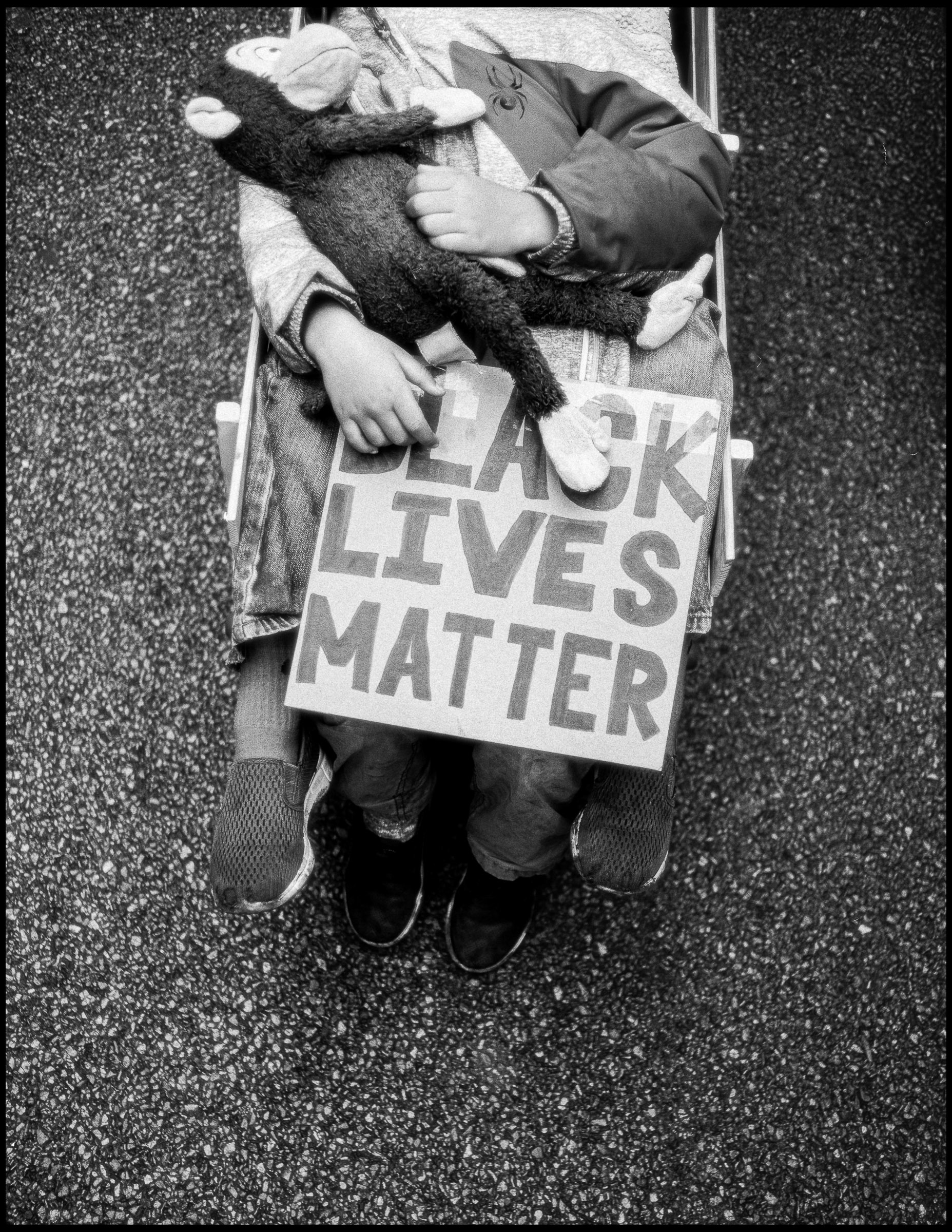 BLM stroller at the Women's March, Chicago 2017