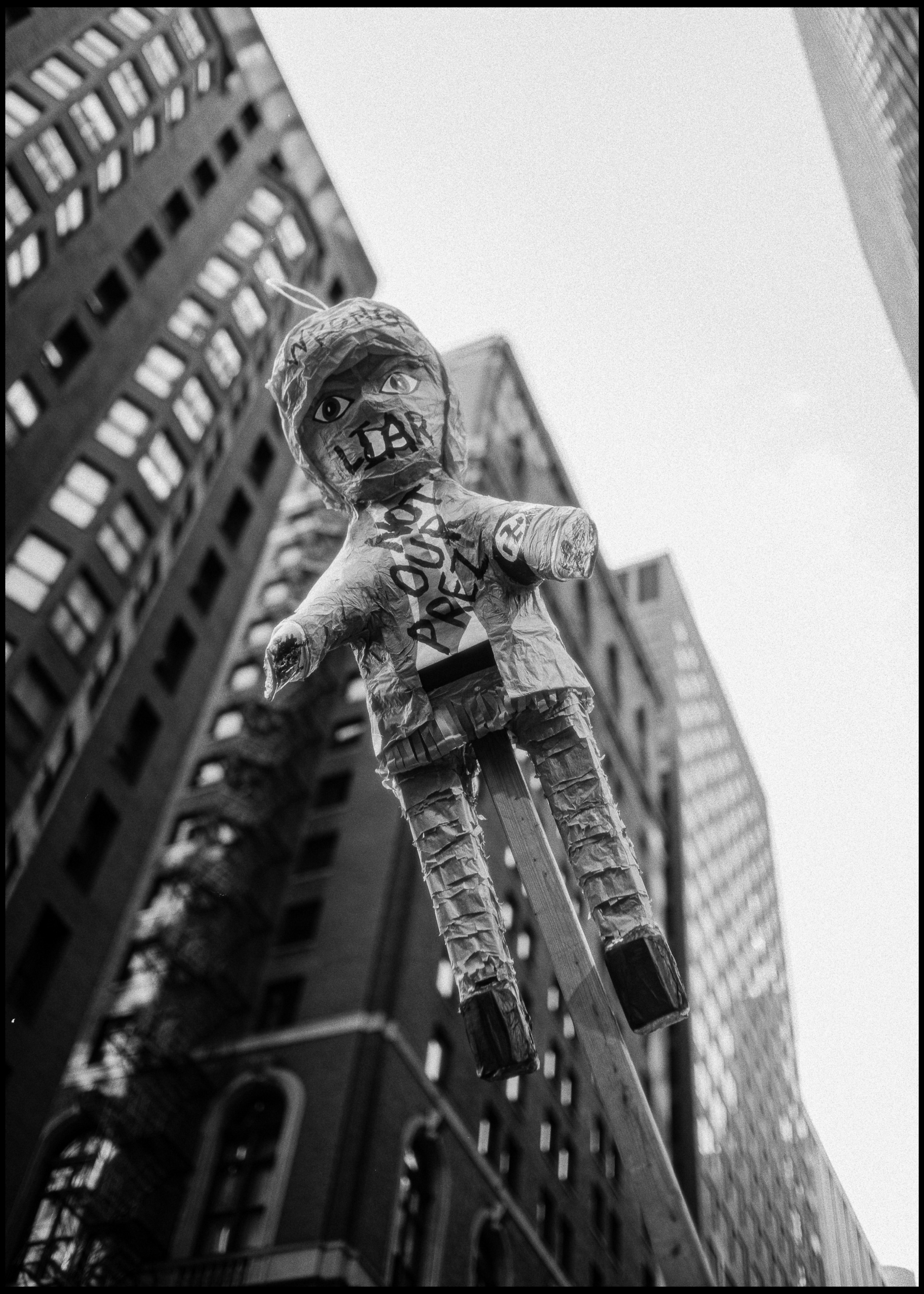 Trump liar doll at the Women's March, Chicago 2017