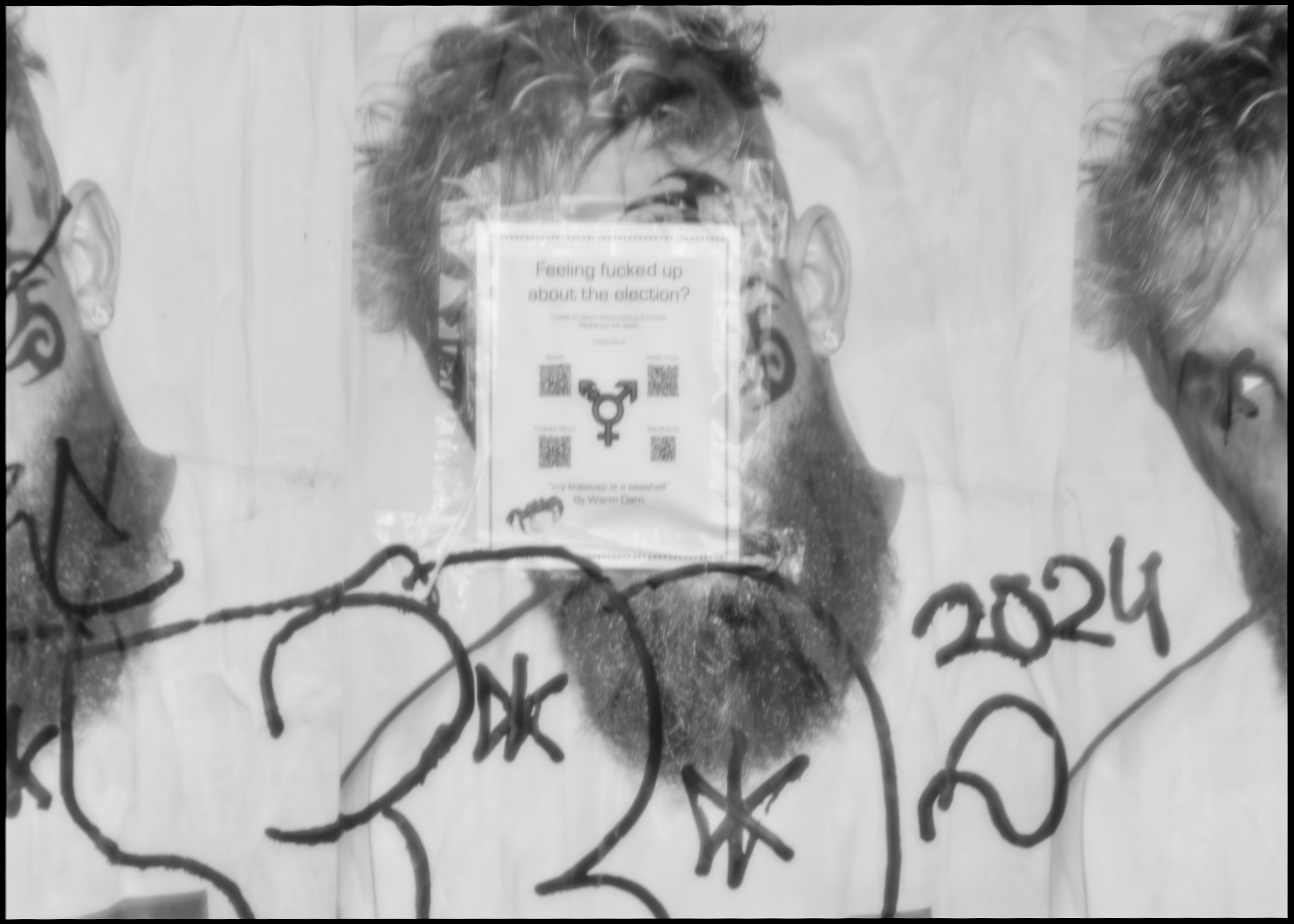 Close detail of neighborhood handstyle writing in Logan Square Chicago 2024