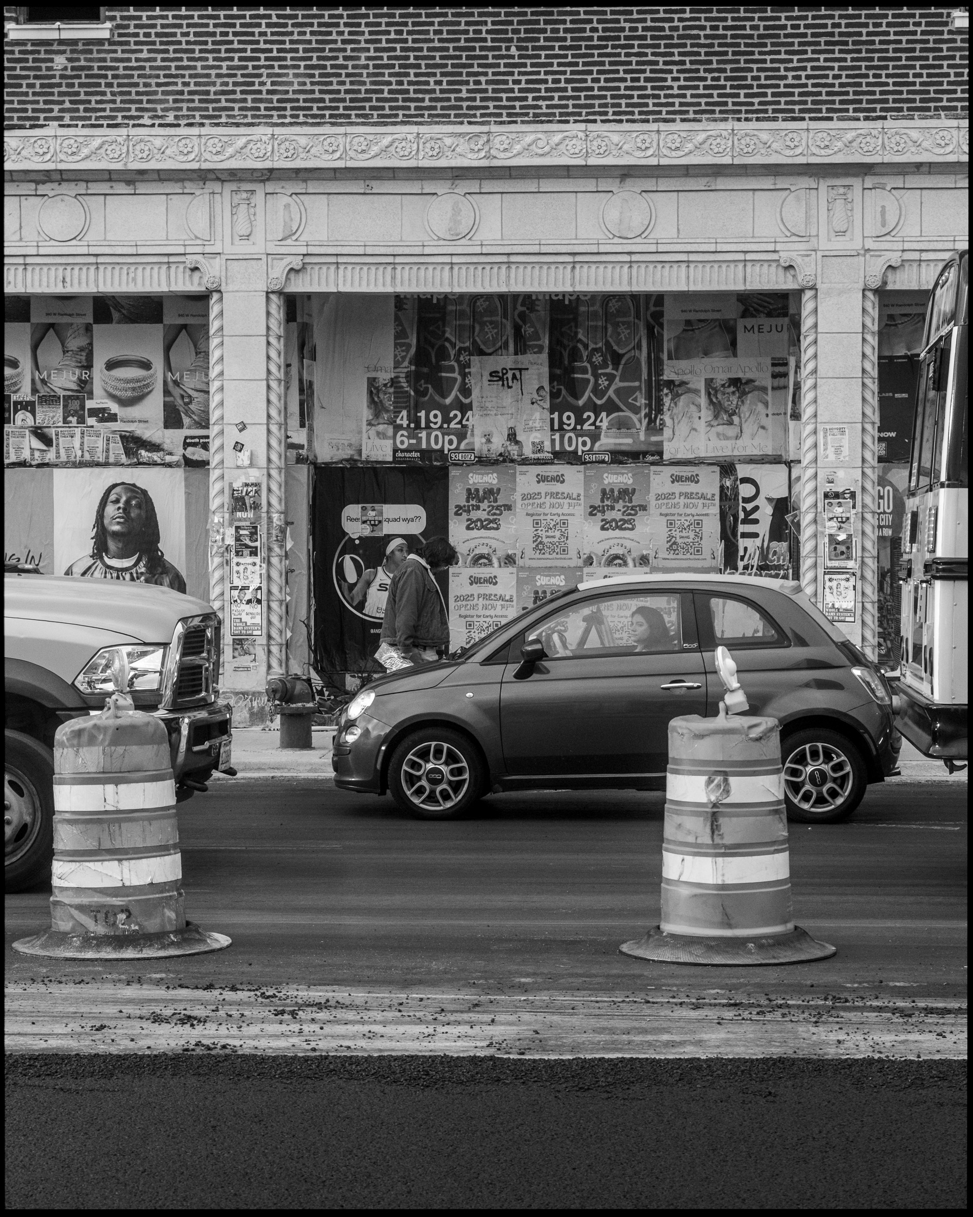 Wall texture in Logan Square, Chicago 2024