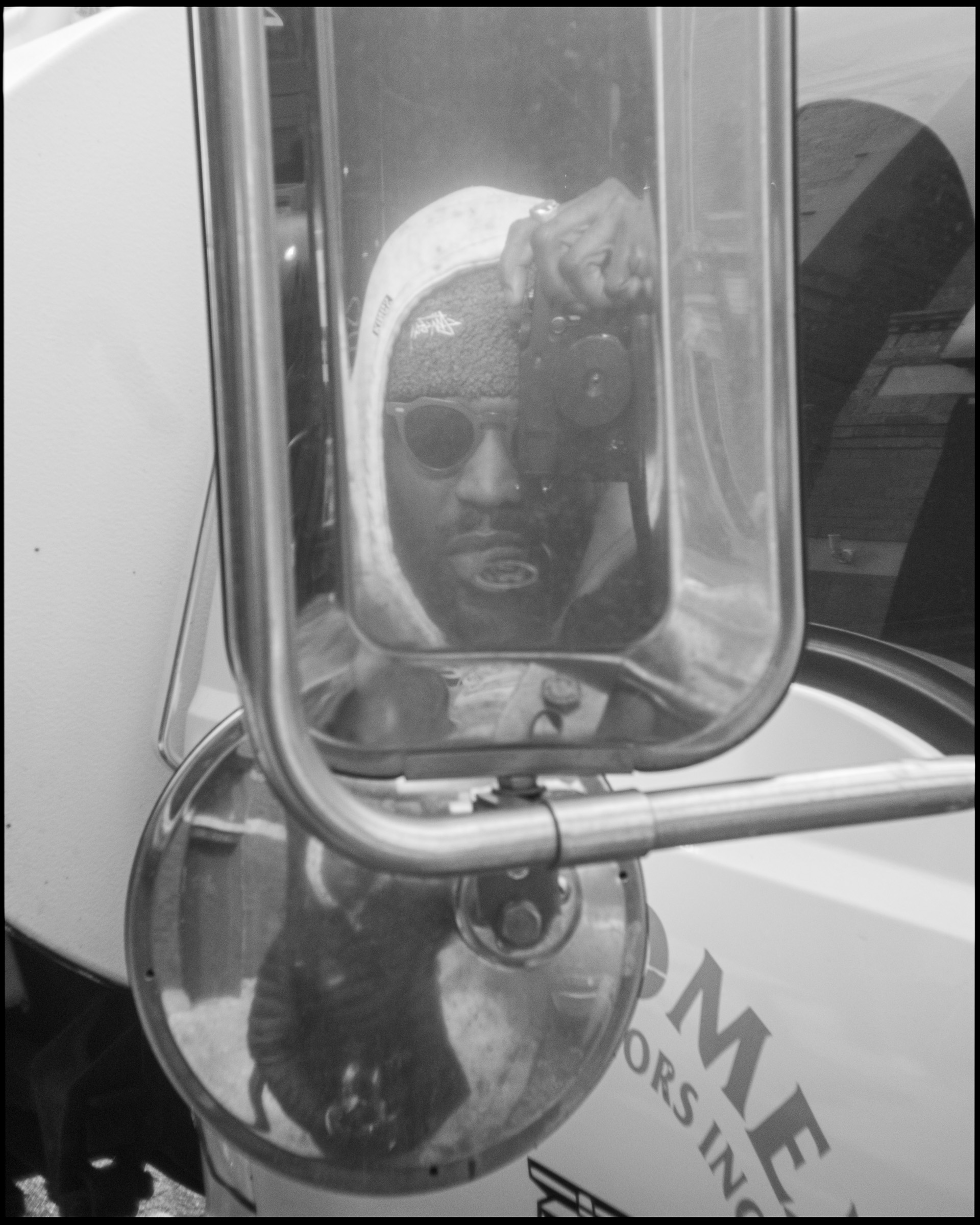 Self-portrait context in Logan Square Chicago 2024